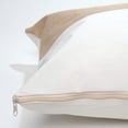thumbnail image 2 of Melissa Linen Premium Goose Down Feather Pillow for Bed, Soft & Supportive, Queen Size, White, 2 of 8