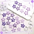 thumbnail image 2 of Purple Sequin Star Hair Clips for Women, 24 Pack Y2K Metal Snap Barrettes, Cute Aesthetic Purple Hair Pins for Girls and Teens, 2 of 7