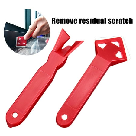 2PCS Angle Scraper Glass Glue Blade Adhesive Residue Scraper Seam Repair Tool Remove Residual Scratch