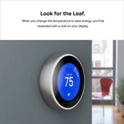 Nest Learning Thermostat, Easy Control for Every Room, Stainless Steel (3rd Gen)