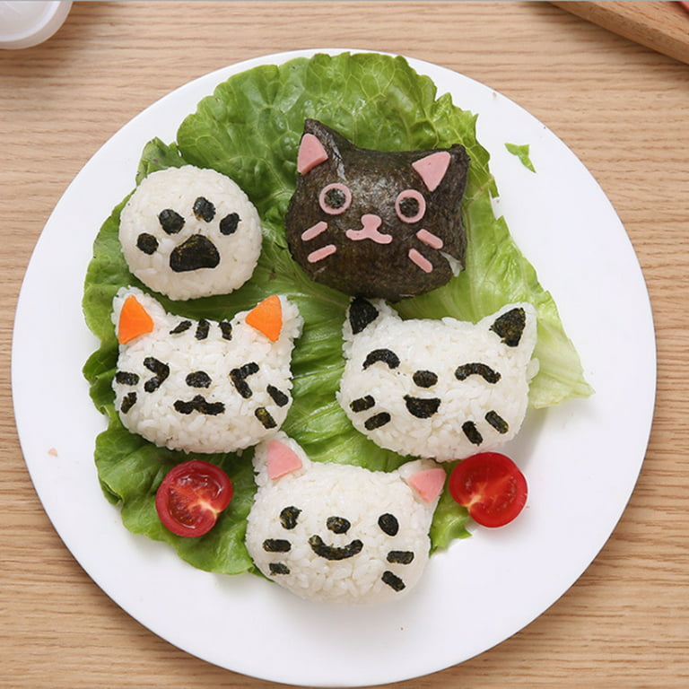 1pc Plastic Sushi Mold, Cute Kitten Shaped Rice Ball Mold, Cartoon Sushi  Mold, Easy To Demold , For Home Kitchen Sushi Shop Camping Picnic, Kitchen  Su