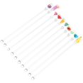 thumbnail image 1 of 10pcs Cocktail Swizzle Sticks Stirrers Party Swizzle Spoon Long Handle Stirring Sticks for Mixing Honey Tea Cocktail, 1 of 5