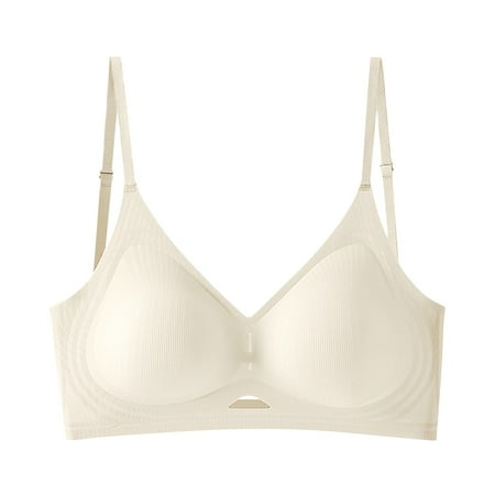 Hontri Women s Adhesive Wireless Bra - Invisible Comfort with Adjustable Support (Nude Colors | Lightweight Lift | S-XXL Sizing) (Beige | M)