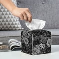 thumbnail image 6 of Naloa Black Cats In A Garden Tissue Box Cover Leather Tissue Holder Square Facial Tissue Case for Bathroom, Vanity Countertop, Tabletop, Car, 6 of 7