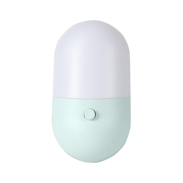 Lámpara de mesa de luz nocturna, lámpara de noche, lámpara de escritorio, lámpara de enchufe para adultos, habitación de niños, hogar azul