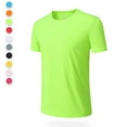 thumbnail image 4 of TKYCMSUAKI Mens Short Sleeve Shirts Quick Dry Sport T Shirt Trendy Stretch Crew Neck T-Shirt Loose Fit Solid Color Tops Summer 2026, 4 of 8