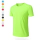 thumbnail image 4 of pstuiky camisetas para hombre, Blusa deportiva informal de color liso con cuello redondo y manga corta elástica para hombre camisetas de hombre l, 4 of 7