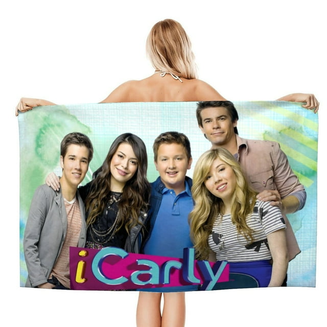 iCarly Toalla de playa de secado rápido con diseño temático, regalo para mujeres y niñas, ideal para cumpleaños, fans, amantes de la música, uso en la playa o al aire libre, 78 × 150 cm
