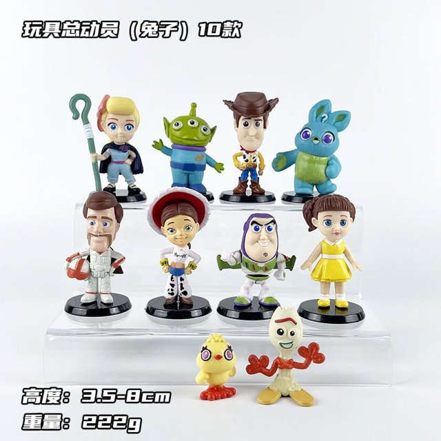 Toy Story Q versión 10 Woody niño de tres ojos Buzz Lightyear figura dibujos animados animación periféricos adornos de muñecas