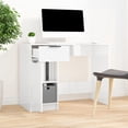 thumbnail image 1 of vidaXL Desk High Gloss White 100x50x75 cm Engineered Wood, 1 of 5