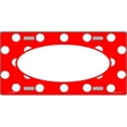 thumbnail image 1 of LP-1367 Plaques d'Immatriculation Automobile Plates Ovales sur Fond Rouge, 1 of 1