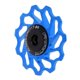 thumbnail image 3 of Rueda jockey de aleación de aluminio de 11 dientes con rodamiento cerámico para desviador trasero de bicicleta - Azul,, 3 of 9