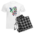 thumbnail image 6 of CafePress - Rainbow Hummingbird On Trumpet Vine Men's Light Pa - Men's Light Loose Fit Cotton Pajama Set, 6 of 7