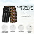 thumbnail image 3 of Mens America Maryland Flag Swimming Trunks with Compression Liner Beach Quick Dry Swim Shorts, 3 of 6