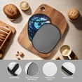 thumbnail image 4 of Pofeuu Blue Yin And Yang Print Silicone Pot Mat Mitten With Hanging Loop Heat Resistant Oven Mitts Non-Slip Bbq Baking Smoking Potholders, 4 of 7