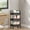 Black, variant on Upgraded Storage Cart – Kitchen 3-Tier Utility Trolley with Handle, Wheels & Hooks, Black (B) Home Storage and Organization