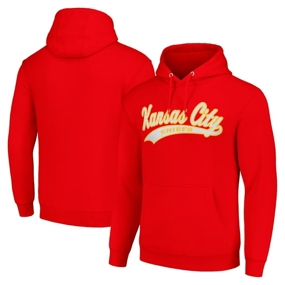Unisex Starter Red Kansas City Chiefs Tailsweep Pullover Hoodie
