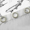 thumbnail image 4 of jejeloiu Retro Sketch Airplane Blackout Curtains Set of 2 (52x84 Each),Vintage Aircraft Theme Window Curtains,White Gray Curtains and Drapes For Boys Kids,Super Cozy Room Decor, 4 of 6