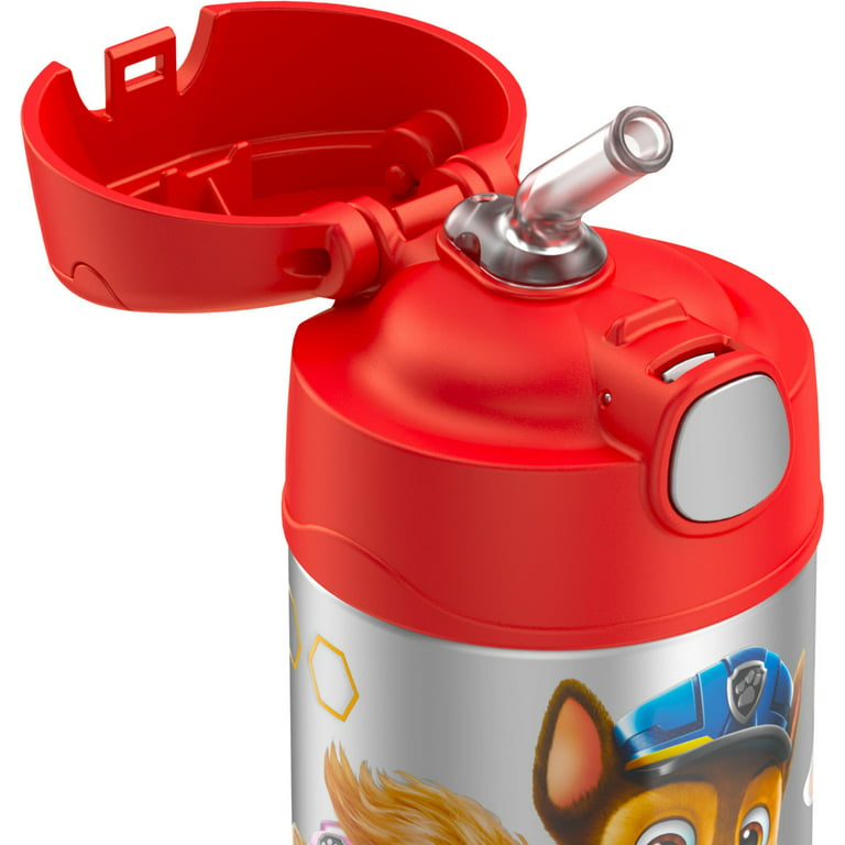 Thermos Kids Stainless Steel Vacuum Insulated Funtainer straw bottle, Paw  Patrol, 12 fl oz 