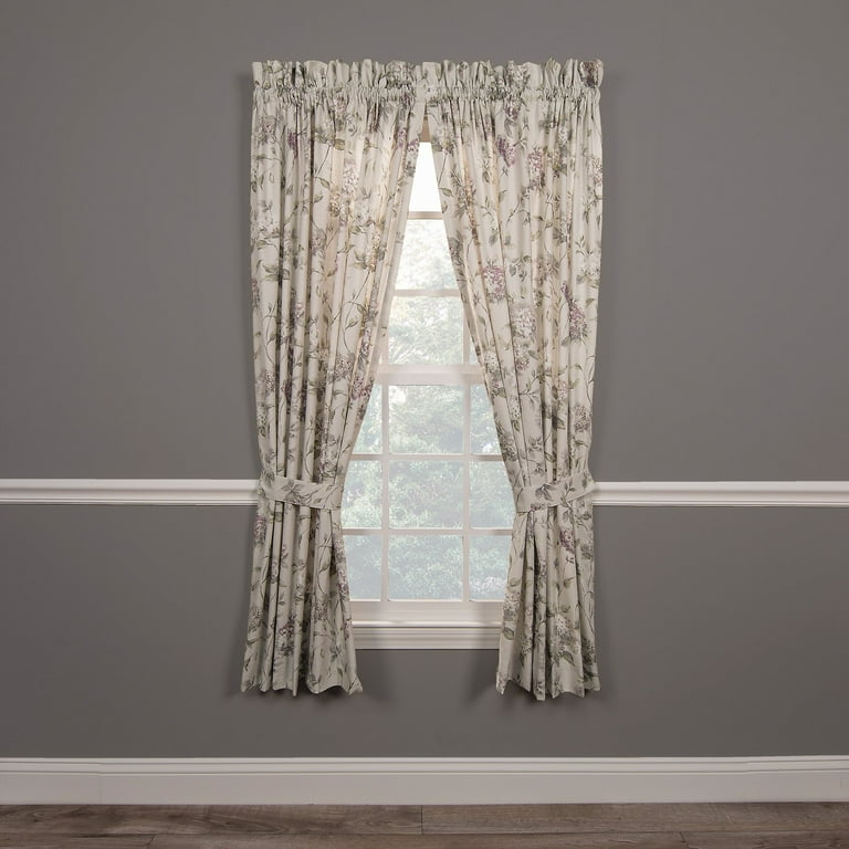 Ellis Curtain Abigail Tailored Pair with Tiebacks 