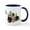 White/Navy Inside, variant on CafePress - Micro Pigs Sleeping Mug - 11 oz Ceramic Mug - Novelty Coffee Tea Cup