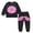 Black, variant on VerPetridure Toddler Baby Boy Girls Fall Winter Clothes Outfits Floral Print Long Sleeve Sweatshirt Pullover Tops Joggers Pants Outfit Set