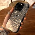 thumbnail image 2 of Funda de teléfono de lujo con diamantes transparentes para iPhone 15, 14, 13, 12 y 11 Pro, a prueba de golpes, 2 of 8