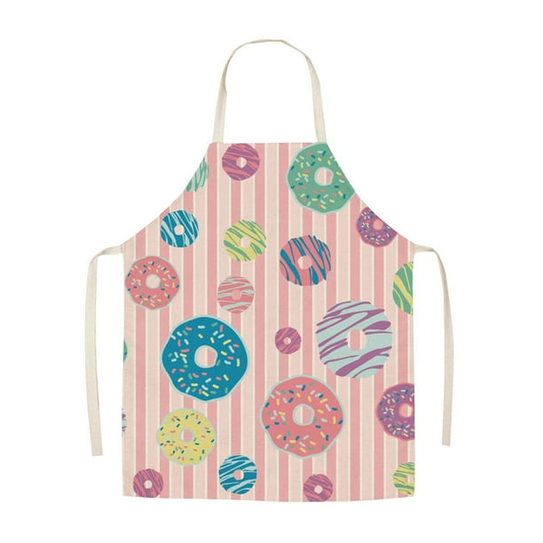 Delantal de lino de imitación con estampado de Pascua para el hogar, delantal multifuncional para cocina.