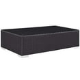 thumbnail image 5 of Modway Convene 3-Piece Rattan Aluminum Patio Sofa Set in Espresso/Mocha, 5 of 6