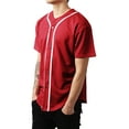 thumbnail image 2 of Ma Croix Mens Baseball Jersey Button Shirt Active Sportswear, 2 of 5
