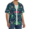 thumbnail image 2 of Kdxio Men'S Hawaiian Shirt For Men Short Sleeve Shirt Christmas Summer Casual Holiday Beach Button Down T-Shirts, 2 of 5