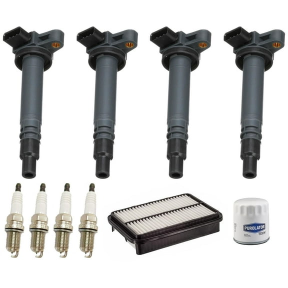 4 Ignition Coil Spark Plugs & Filters For Toyota Tacoma 2.4L 2.7L 2000-2004