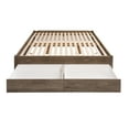 thumbnail image 5 of Prepac Select 4 Post Wooden King Platform Bed with 4 Drawers, 83" x 79" x 16", Drifted Gray, 5 of 8