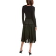 thumbnail image 2 of Theory womens  Wool-Blend Midi Dress, s, Black, 2 of 3
