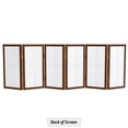 thumbnail image 2 of Red Lantern 2 ft. Short Desktop Double Cross Shoji Screen - Walnut - 6 Panels, 2 of 8