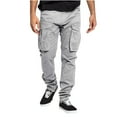 thumbnail image 2 of pstuiky Cargo Pants for Men, Men Drawstring Straight Overalls Outdoor Fitness Pants Long Pants with Multiple Pockets Leisure Gray XL, 2 of 8