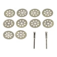 thumbnail image 1 of SEWACC 10Pcs Rotary Tool Bits Cutting Blade Silver for Craftsmen and DIY Enthusiasts, 1 of 6