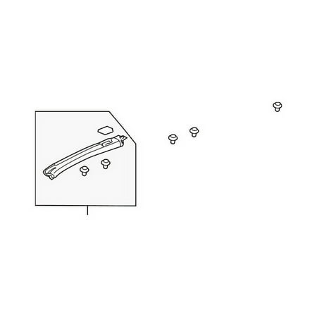 Genuine OE Honda Front Molding - 75220-SCV-A11ZF Fits select: 2009-2010 HONDA ELEMENT