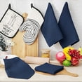 thumbnail image 6 of Adakot 100% Cotton Kitchen Dish Cloths for Washing Dishes, Ultra Soft Absorbent Quick Drying Dish Towels, 13.4 x 13.4 Inches, 6 Pack, Navy Blue, 6 of 6