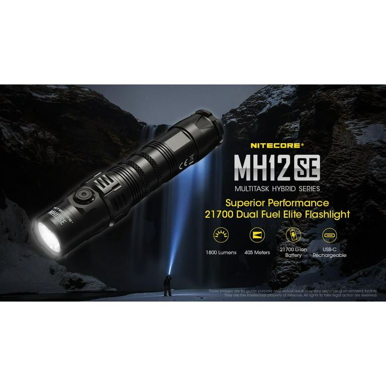 Nitecore MH12SE Superior Performance 21700 Dual Fuel Elite