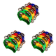 thumbnail image 1 of 4 Uds Pandereta Mano Tambor Campana Jingles Percusión Juego Musical, 1 of 9