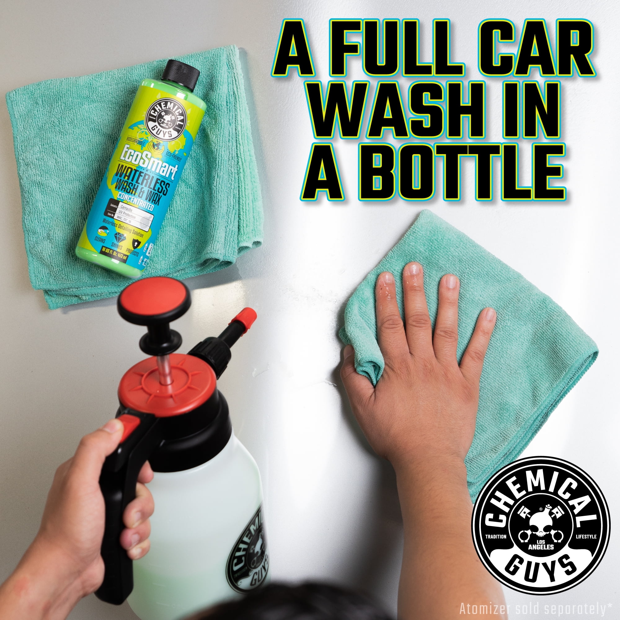 Eco Friendly Waterless Car Wash & Wax Sprayer Kit