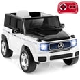 thumbnail image 4 of Costway Coche infantil Mercedes-Benz EQG con licencia, control remoto y batería extraíble, color blanco, 4 of 4