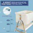 thumbnail image 4 of HARPPA 3 in 1 Baby Bassinet Sleeper, Height Adjustable, Easy Folding,White, 4 of 6