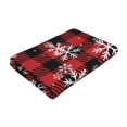 thumbnail image 5 of Zufioo Red Buffalo Plaid Print Silver Fox Fleece Beach Towel 27.5x55in, Super Absorbent Bath Towel, Suitable for Adult Beach, Swimming Pool and Home Use-One Size, 5 of 6