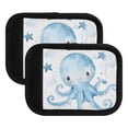 thumbnail image 6 of Luggage Handle Wrap for Suitcase 4 Pack Luggage Tag Identifiers for Travel Accessories Cute Blue Octopus and Star, 6 of 6