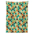 thumbnail image 3 of Ambesonne Retro Tablecloth Rectangular Table Cover, Grunge Colorful Hexagons, 52"x70", Multicolor, 3 of 4