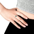 thumbnail image 5 of Vibrantly Shining Sun Green Turquoise Inlay Sterling Silver Ring-9, 5 of 5