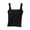 Black, variant on Fanxing Women's Cotton Tank Top with Build in Bra Adjustable Wider Strap Camisole Basic Cami Tanks Black,XL