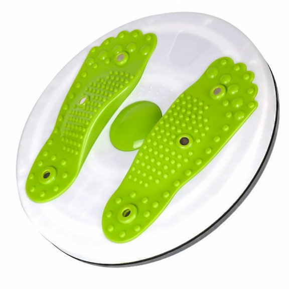 Waist Twisting Disc Unisex Waist Trainer Health Thin Waist Exerciser Twist Board Exercise Foot Massage Plate Fitness Equipment (Green)